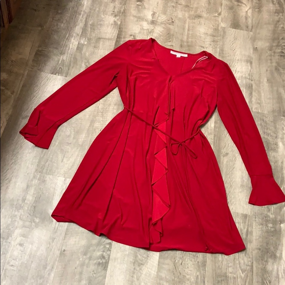 Red Flowy Dress